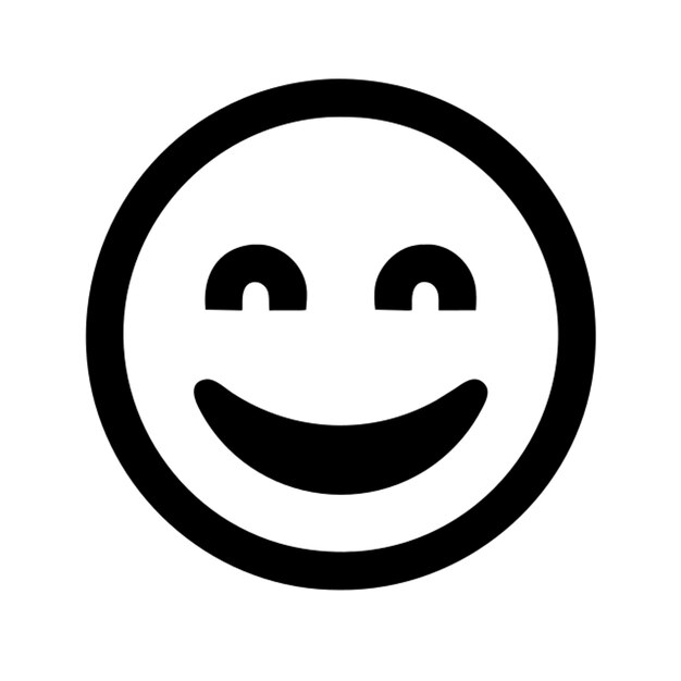 El icono del emoji sonriente