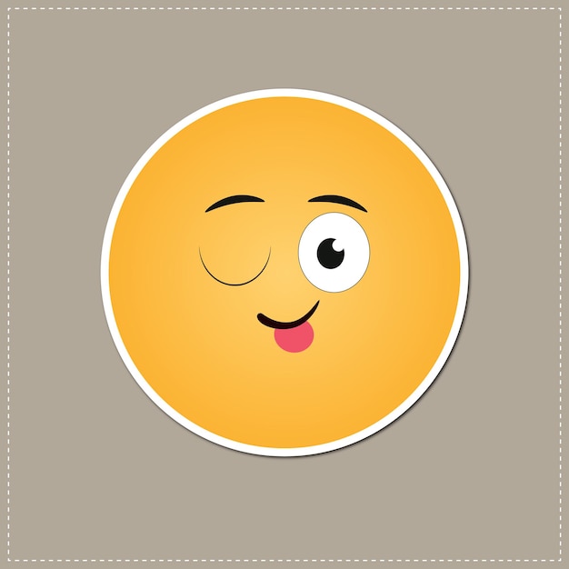 Icono de emoji vectorial gratuito