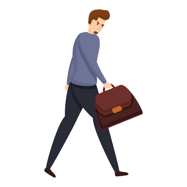 Icono de empleado despedido Icono vectorial de empleados despedidos para diseño web aislado sobre fondo blanco