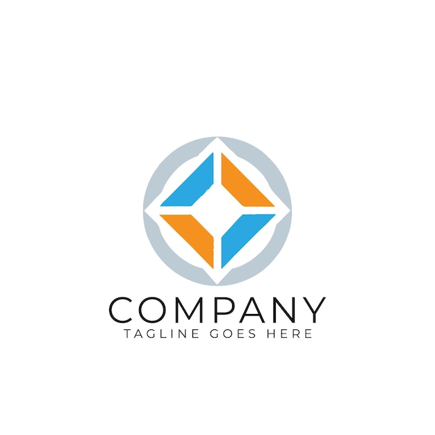 El icono de la empresa es mínimo El logotipo creativo es colorido