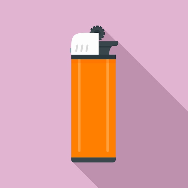 Icono de encendedor de cigarrillos portátil Ilustración plana del icono vectorial de encendidor de cigarros portátil para diseño web