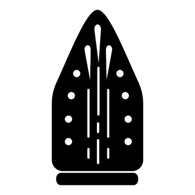 Icono de enchufe de hierro Ilustración simple del icono de vector de enchufe de hierro para diseño web aislado sobre fondo blanco
