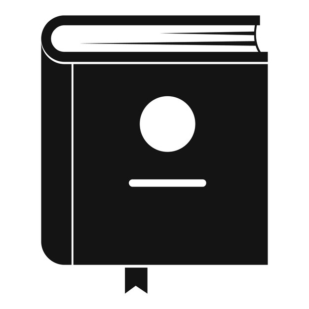 Icono de enciclopedia de libros Ilustración simple del icono de vector de enciclopedia de libros para web