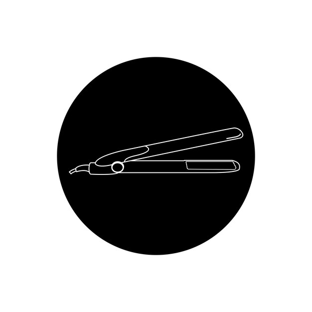 El icono del enderezador de cabello