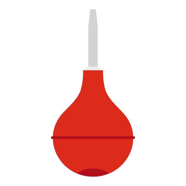 Icono de enema en estilo plano aislado sobre fondo blanco Ilustración vectorial del símbolo de tratamiento
