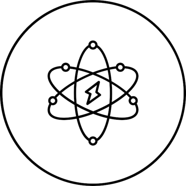 Icono de la energía atómica