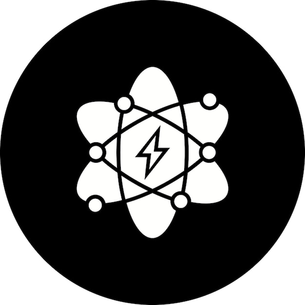 Icono de la energía atómica