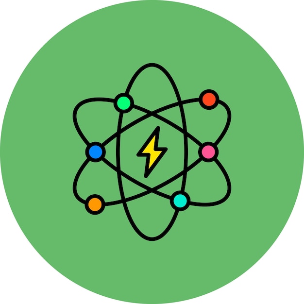 Icono de la energía atómica