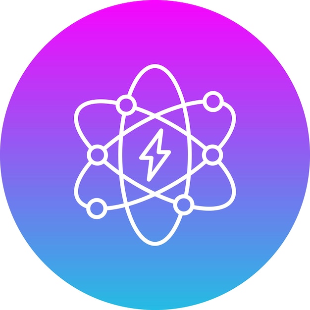 Icono de la energía atómica