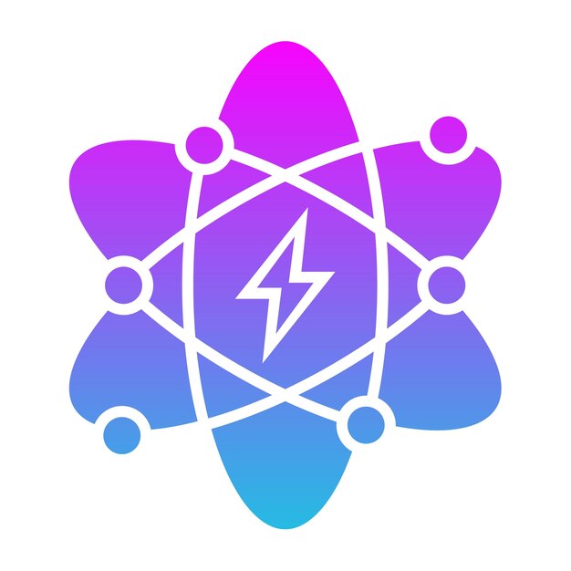 Icono de la energía atómica