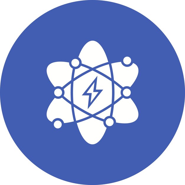 Icono de la energía atómica