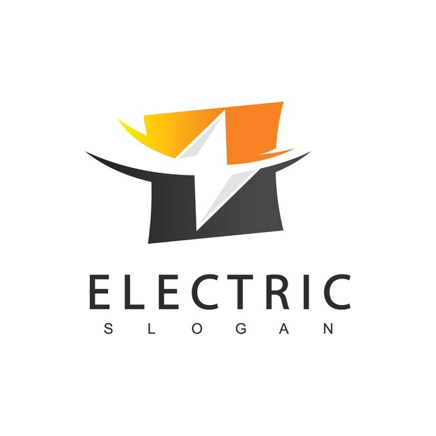 Icono de energía de logotipo eléctrico