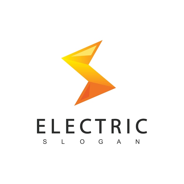 Icono de energía de logotipo eléctrico