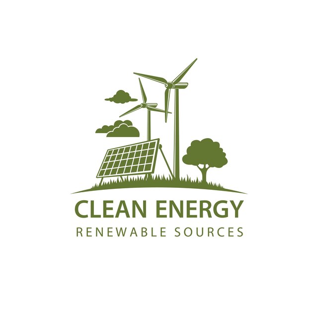 icono de energía renovable