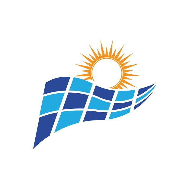 Icono de energía solar logo