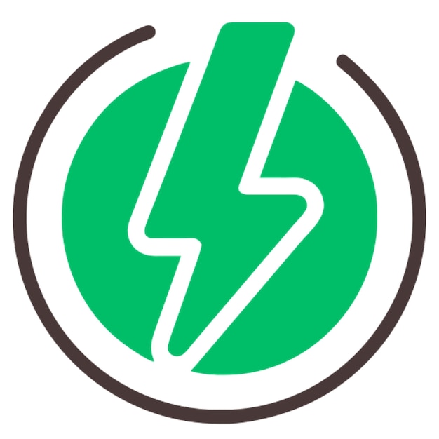 icono de energía verde