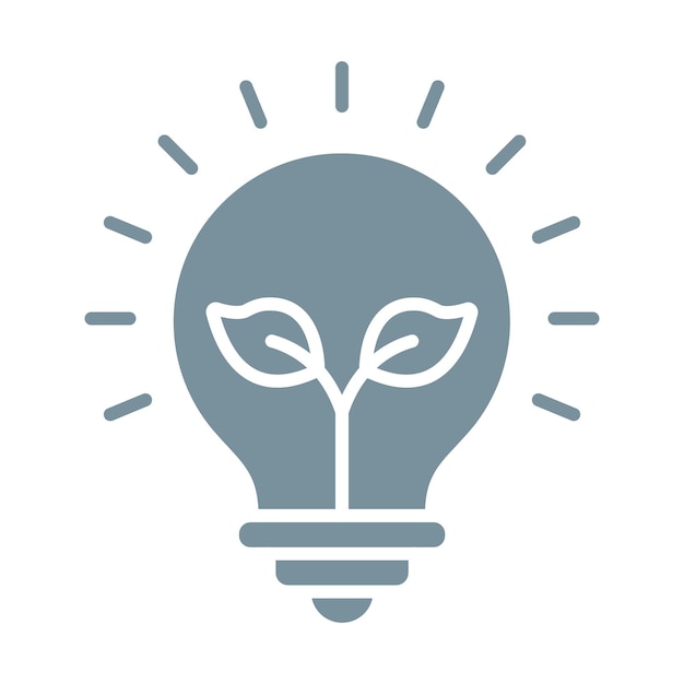 Icono de la energía verde