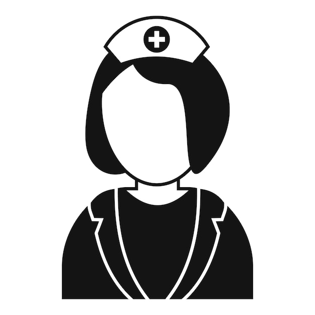Icono de enfermera especialista Ilustración simple del icono de vector de enfermera especialista para diseño web aislado sobre fondo blanco