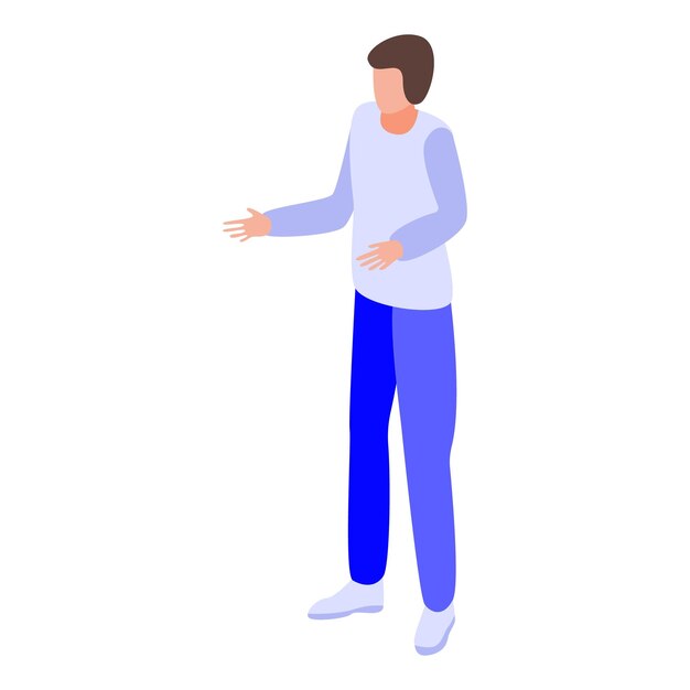 Icono de enfermera del hospital Isométrico del icono de vector de enfermera del hospital para diseño web aislado sobre fondo blanco
