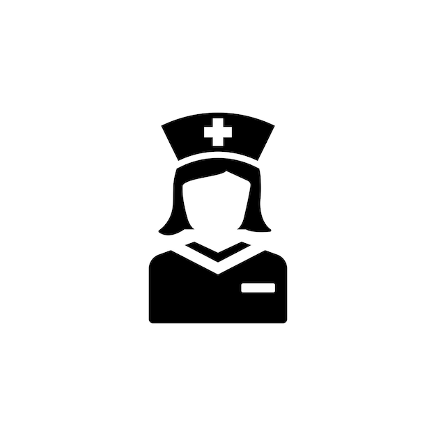 El icono de la enfermera médica