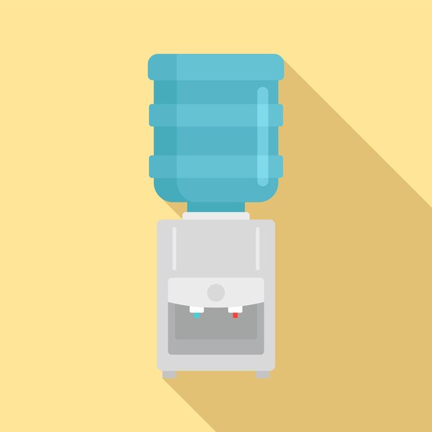 Icono de enfriador de agua Ilustración plana del icono de vector de enfriador de agua para diseño web