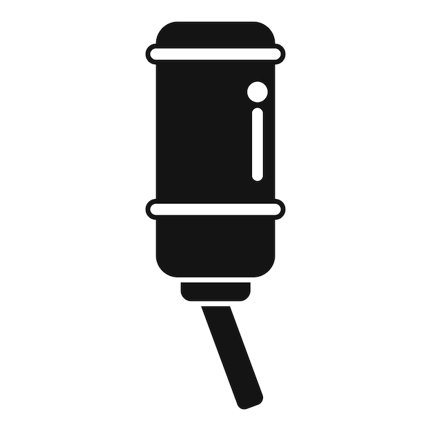 Icono de enfriador de agua moderno que muestra la hidratación de la oficina