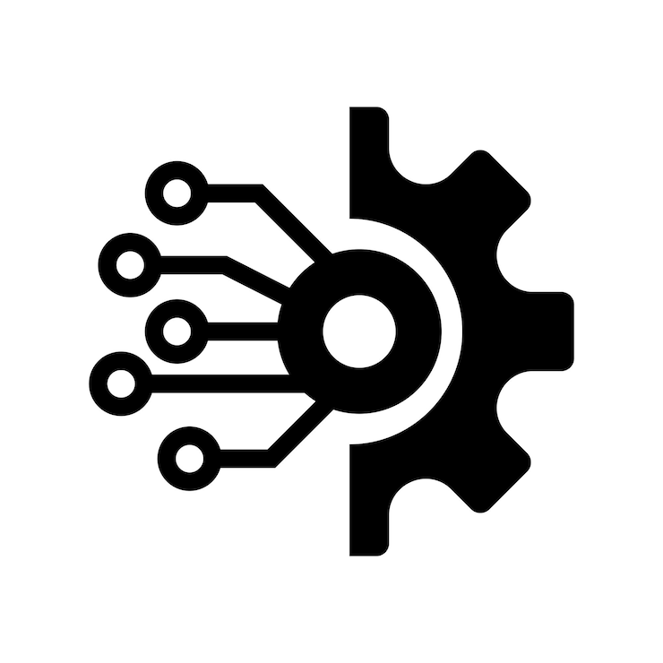 Vector icono del engranaje