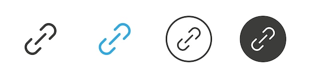 Icono de enlace Logotipo de vector de contorno sencillo