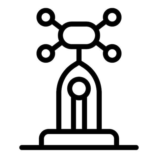 El icono de enlaces químicos que representa la estructura de la molécula que combina los átomos