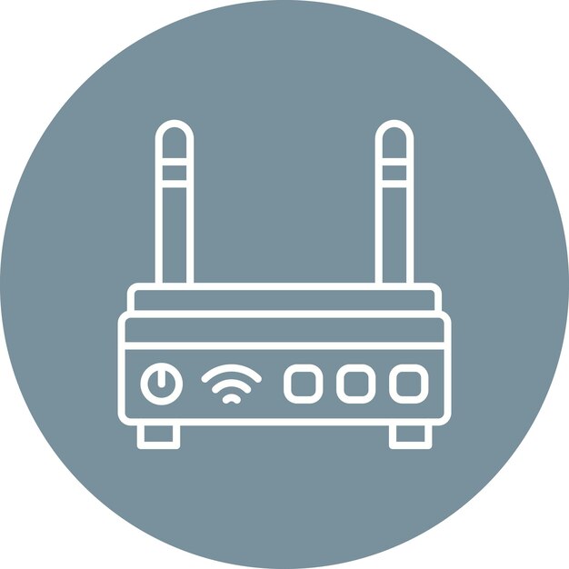 Icono del enrutador inalámbrico