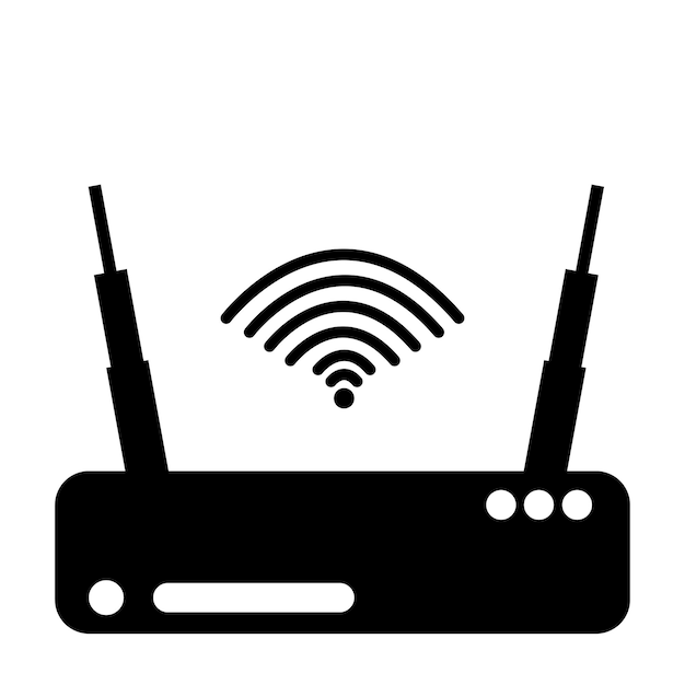 Icono de enrutador de Internet vectorial Icono de router WiFi en eps
