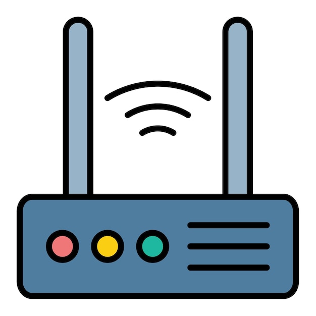 Vector icono del enrutador wi-fi