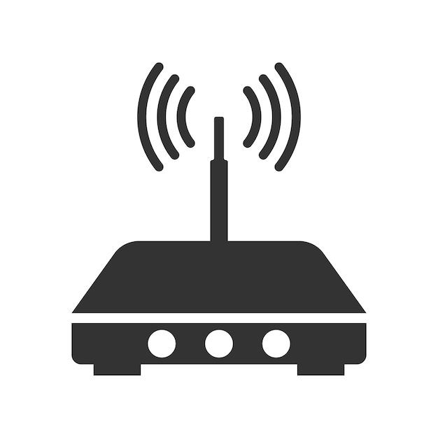 El icono del enrutador Wi-Fi