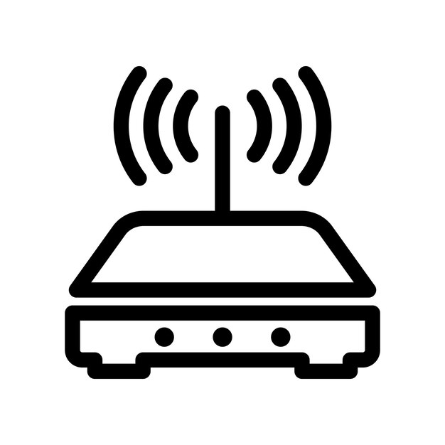 Vector el icono del enrutador wi-fi
