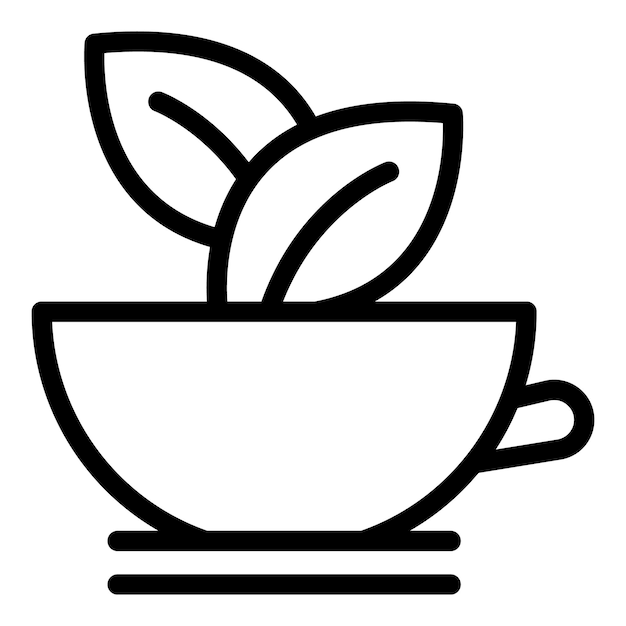 Icono de ensaladera Icono de vector de ensaladera de esquema para diseño web aislado sobre fondo blanco