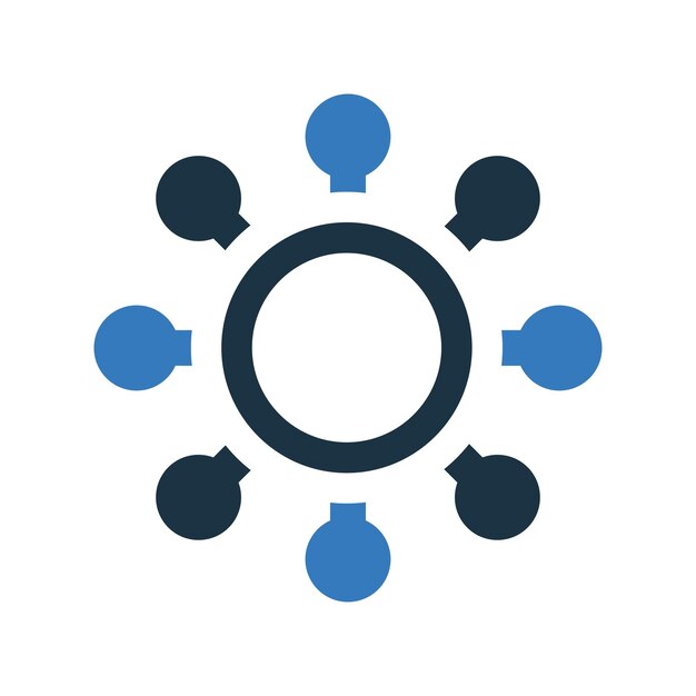 Icono de entidad de realidad gráficos vectoriales editables simples