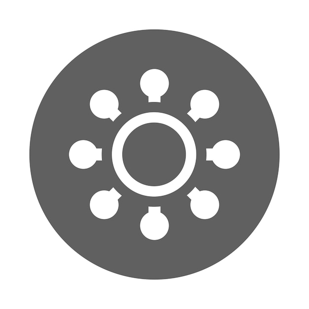 Icono de la entidad en realidad Gráficos vectoriales grises