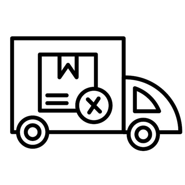 El icono de la entrega cancelada