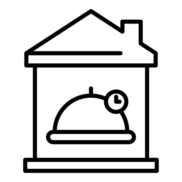 Icono de entrega a domicilio de alimentos Icono de vector de entrega a domicilio de alimentos para diseño web aislado en fondo blanco