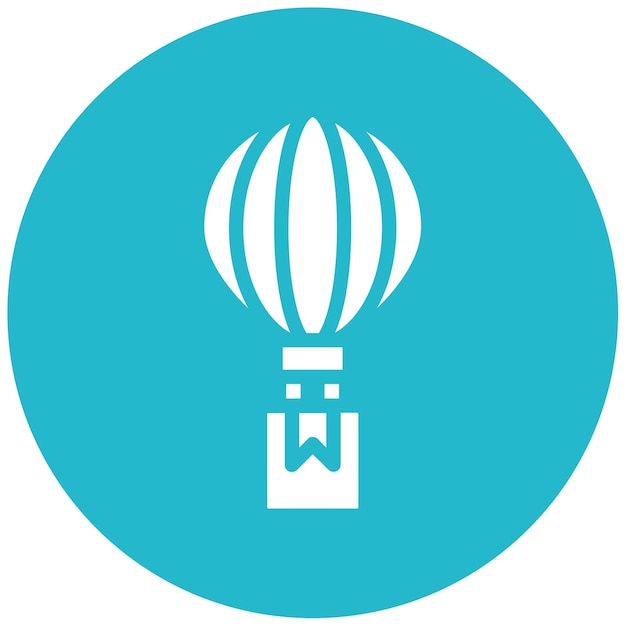 Icono de entrega de globos de aire