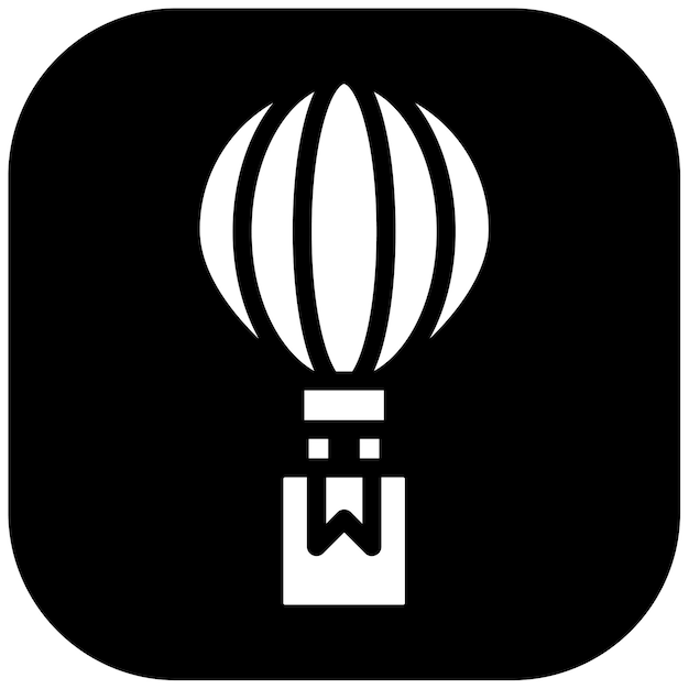 Icono de entrega de globos de aire