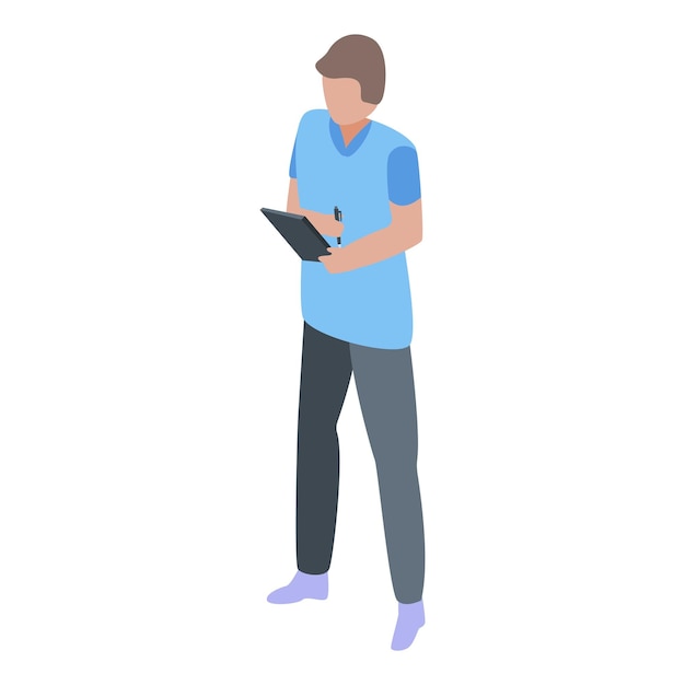 Icono de entrega de paquetes de mensajería Isométrica del icono de vector de entrega de paquetes de mensajería para diseño web aislado sobre fondo blanco