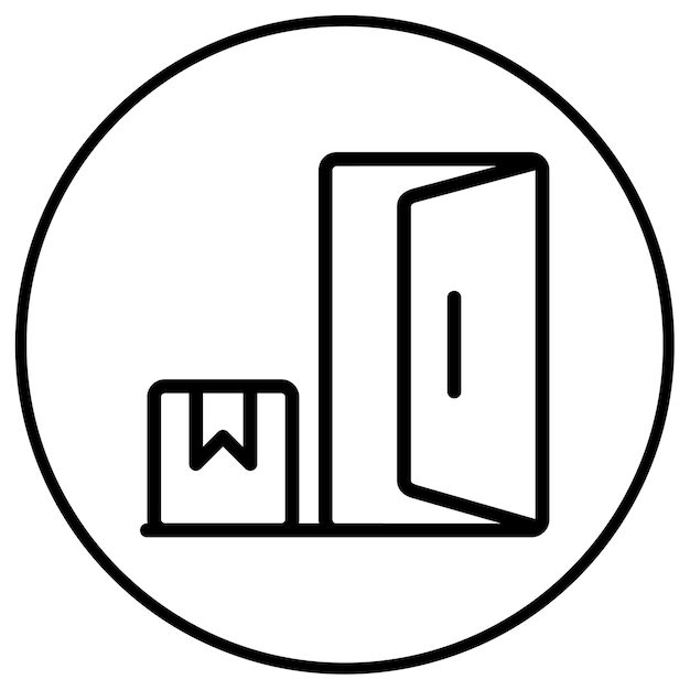 Icono de entrega en la puerta
