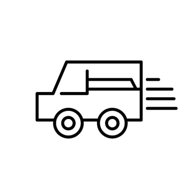 icono de entrega sencillo