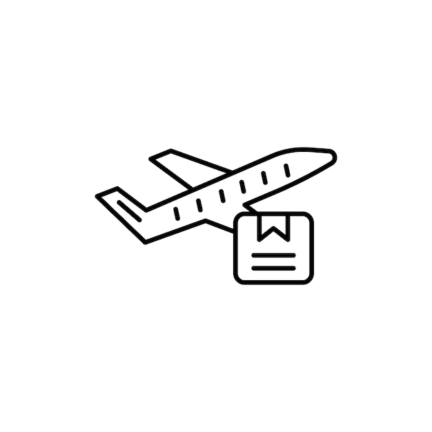 Icono de entrega por vía aérea