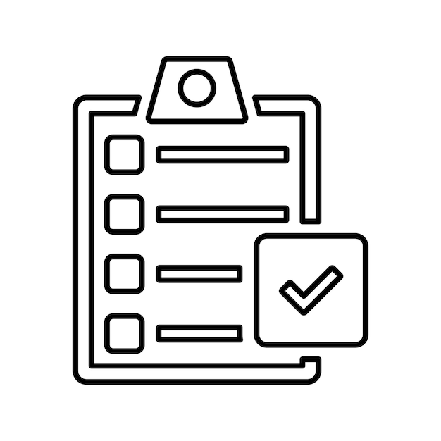 Icono de envío de directorio Diseño de esquema de línea