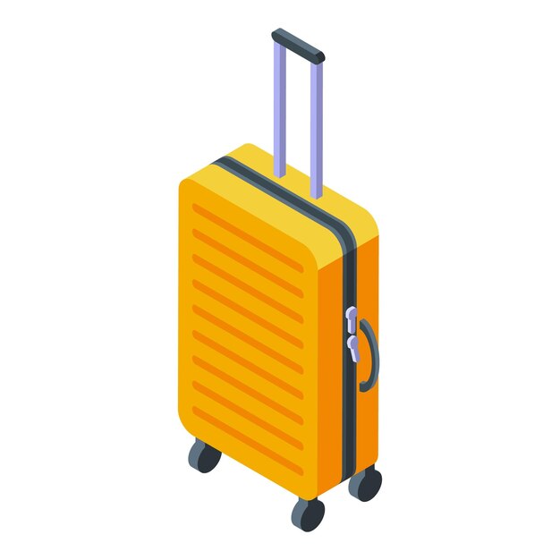 Icono de equipaje Isométrico del icono de vector de equipaje para diseño web aislado sobre fondo blanco