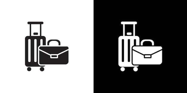 Icono de equipaje Vector plano aislado en contorno