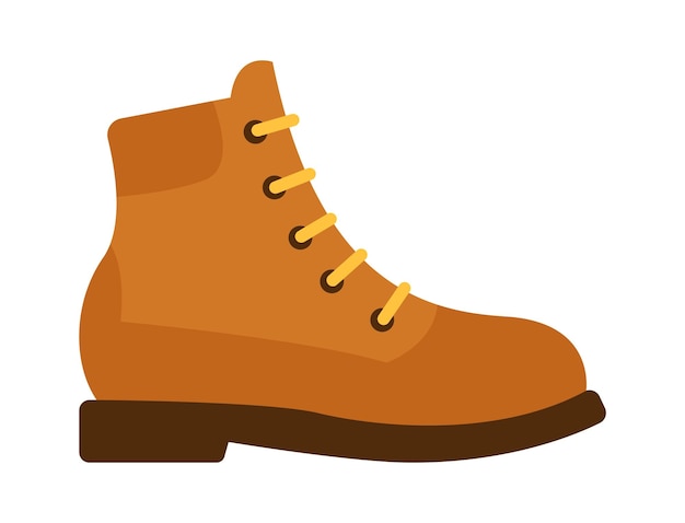 Icono de equipo de camping de zapatos ilustración vectorial