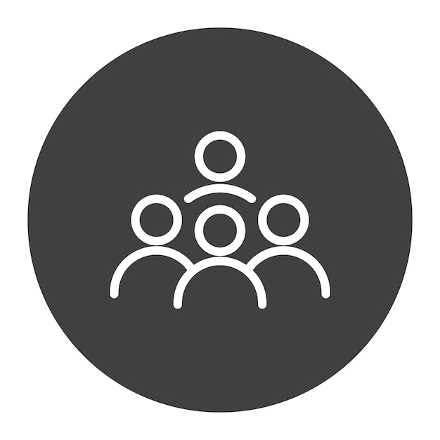 icono de equipo grupo de personas icono